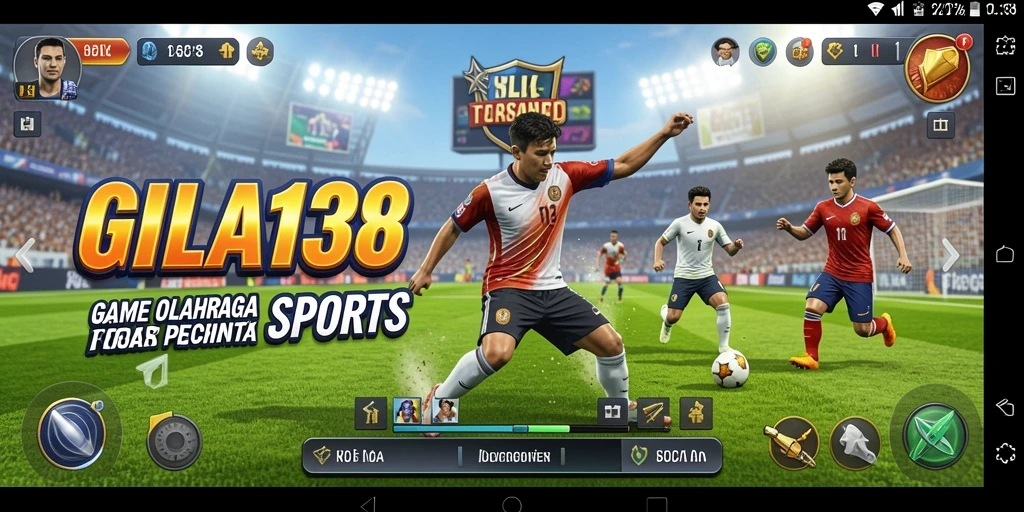 Screenshot gameplay GILA138 menampilkan aksi seru pertandingan olahraga.