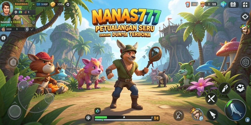 Tampilan menakjubkan dari gameplay NANAS777 dalam dunia terbuka.