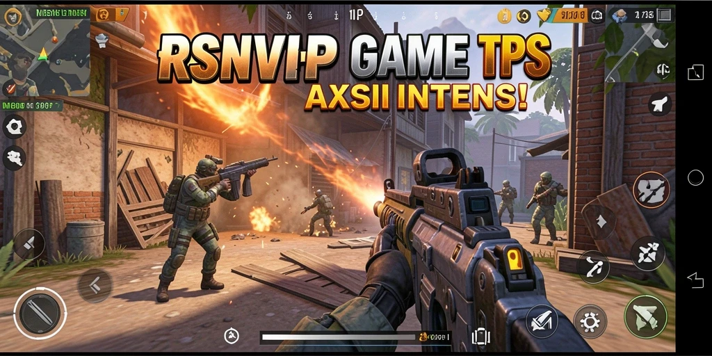 Screenshot gameplay TPS yang menegangkan dari RSNVIP.