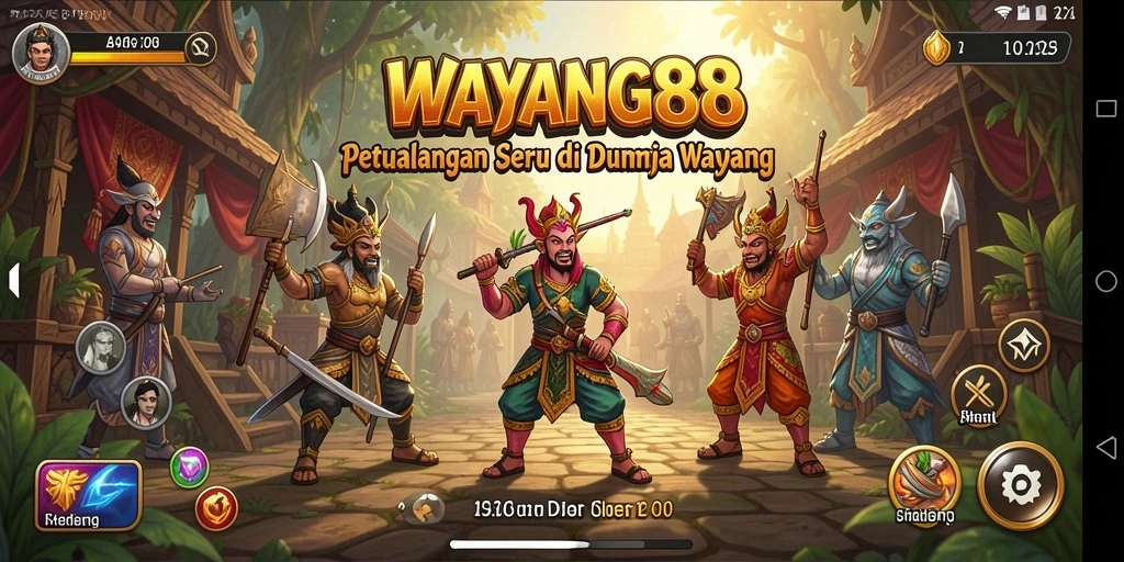 Screenshot dari gameplay WAYANG88 yang menampilkan aksi petualangan.